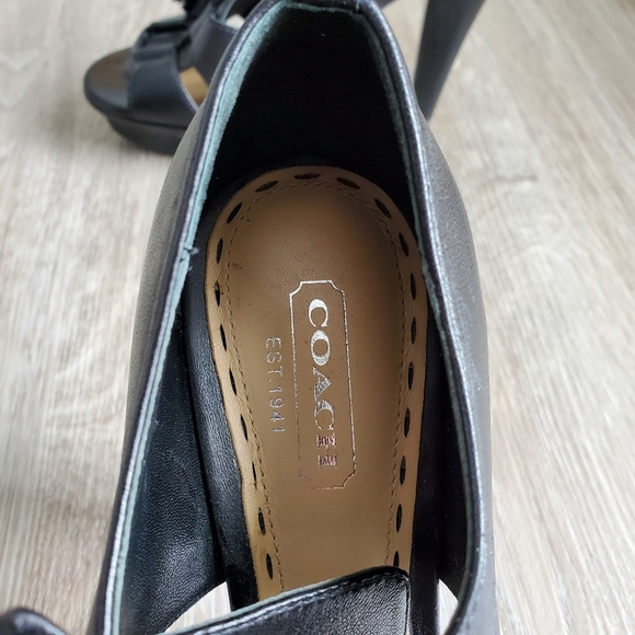 Coach Tegan Lace Up Heels - Picture 3 of 6